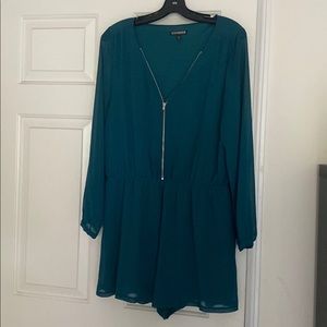 Express Teal Romper
